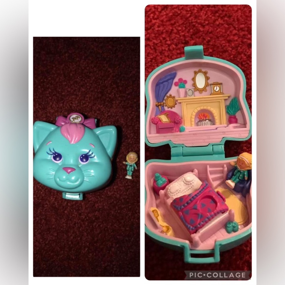Bluebird Polly Pocket Cuddly Kitty- Pet Parade Polly Pocket 1993